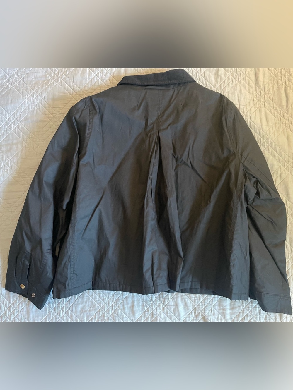 J CREW Cropped Barn Jacket™ in ripstop cotton Black Size 2X NWT $228 CN056 - Picture 9 of 9